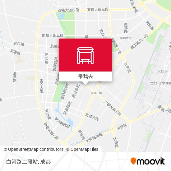 白河路二段站地图