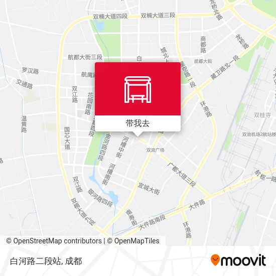 白河路二段站地图