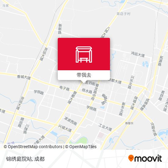 锦绣庭院站地图