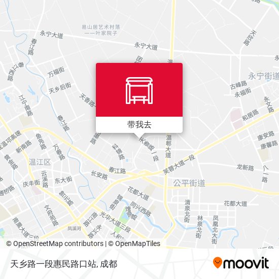 天乡路一段惠民路口站地图