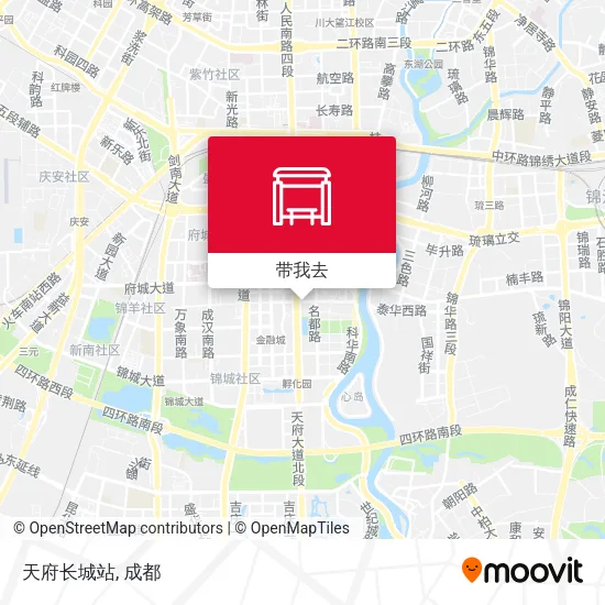 天府长城站地图