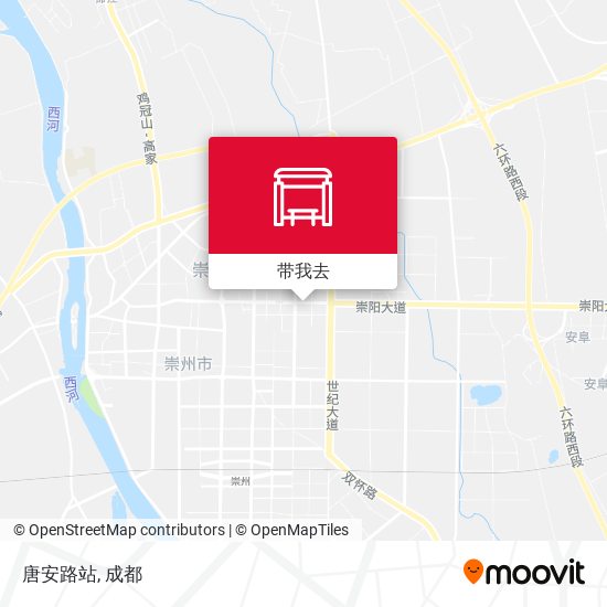 唐安路站地图