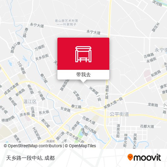 天乡路一段中站地图