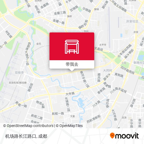 机场路长江路口地图