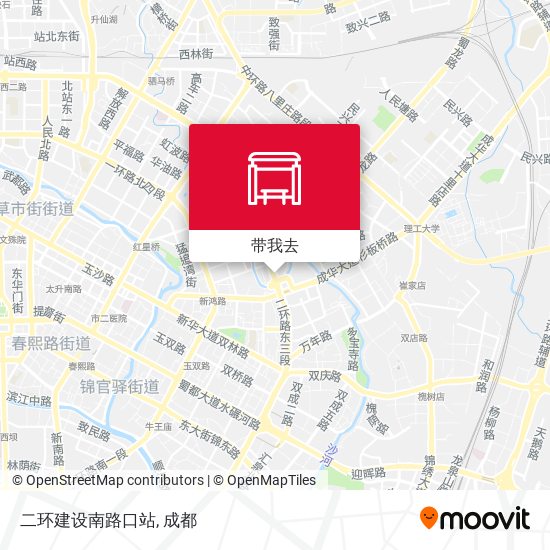二环建设南路口站地图