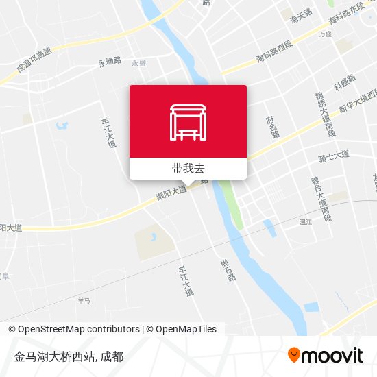 金马湖大桥西站地图