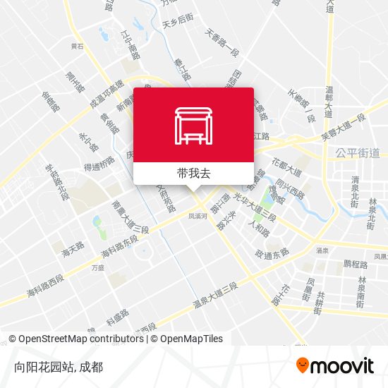 向阳花园站地图