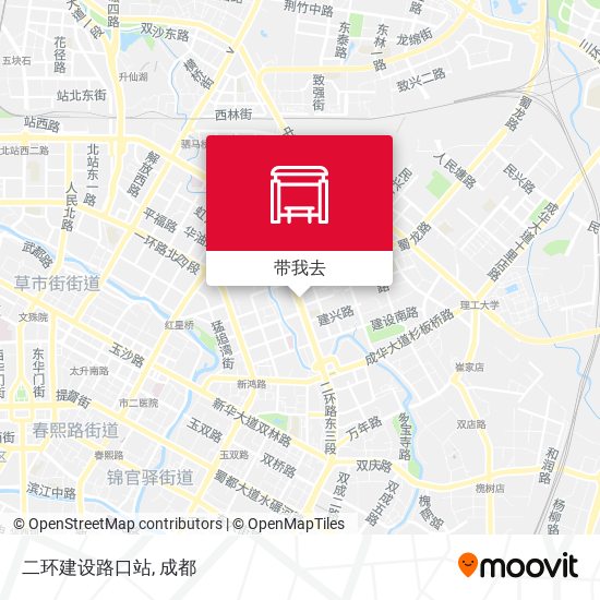 二环建设路口站地图