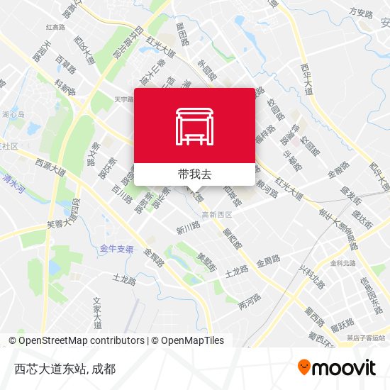 西芯大道东站地图