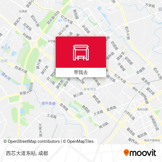 西芯大道东站地图