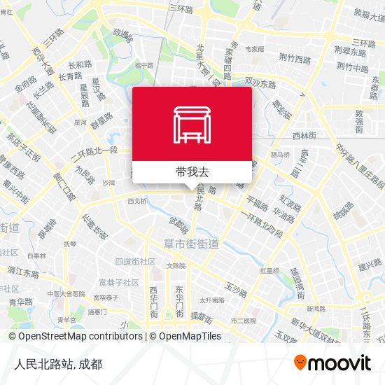 人民北路站地图