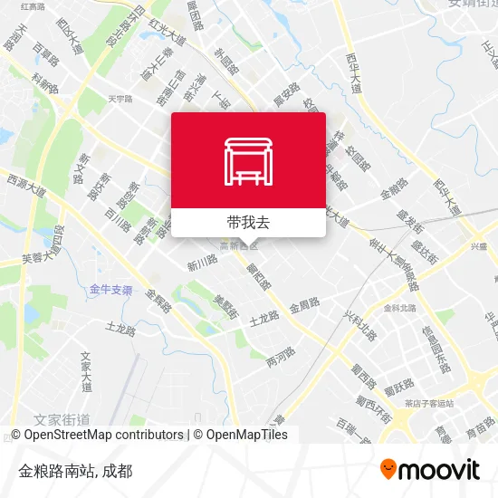 金粮路南站地图