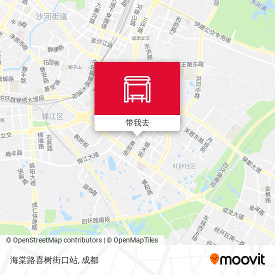 海棠路喜树街口站地图