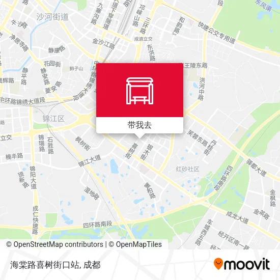 海棠路喜树街口站地图