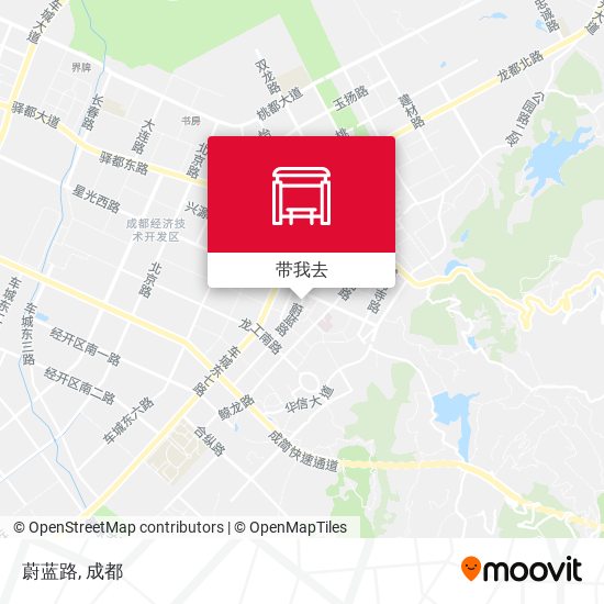 蔚蓝路地图