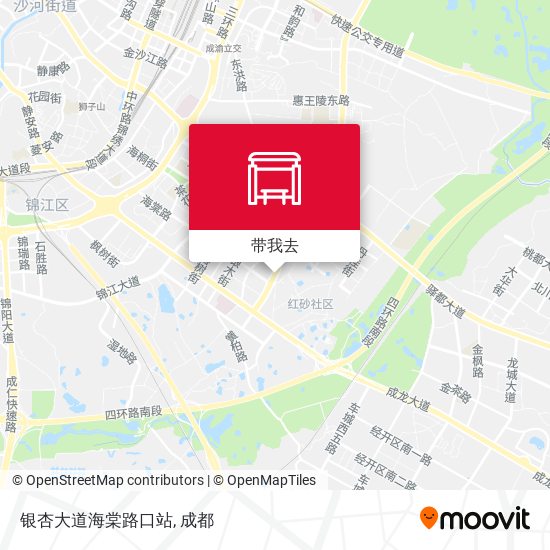 银杏大道海棠路口站地图