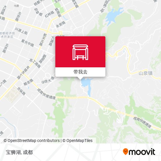 宝狮湖地图