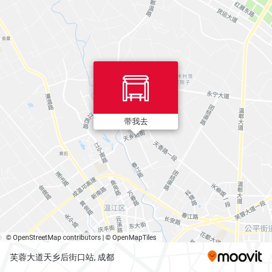 芙蓉大道天乡后街口站地图