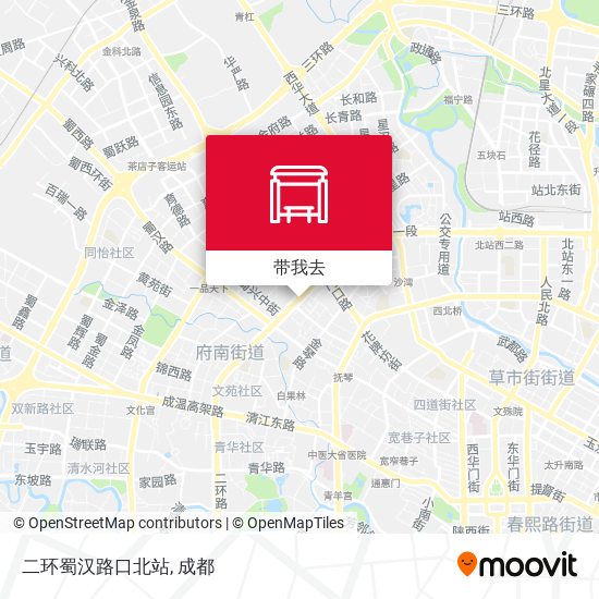 二环蜀汉路口北站地图