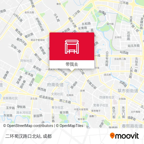 二环蜀汉路口北站地图
