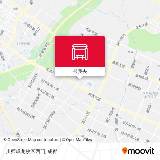 川师成龙校区西门地图