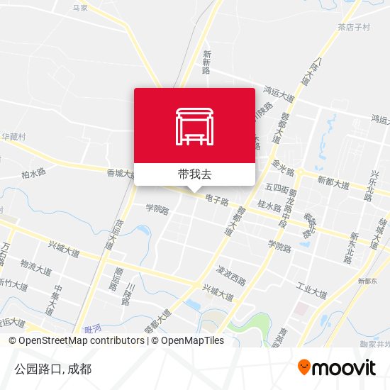 公园路口地图