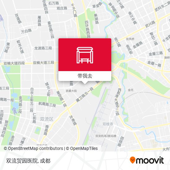 双流贸园医院地图