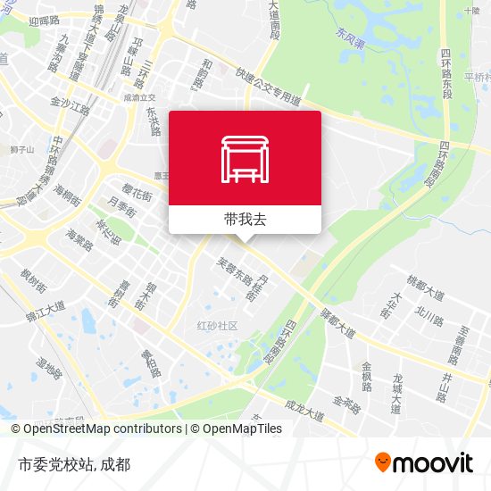 市委党校站地图