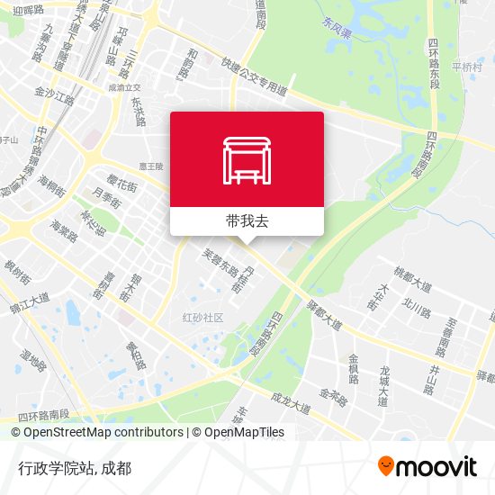 行政学院站地图
