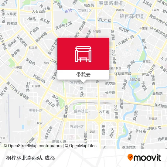 桐梓林北路西站地图