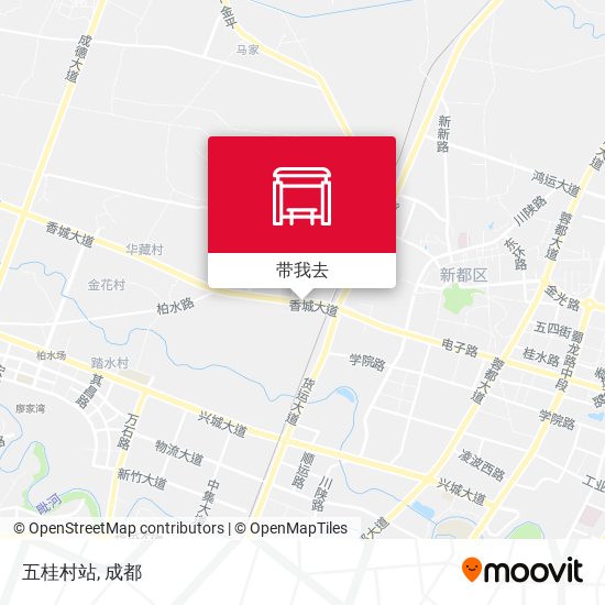 五桂村站地图