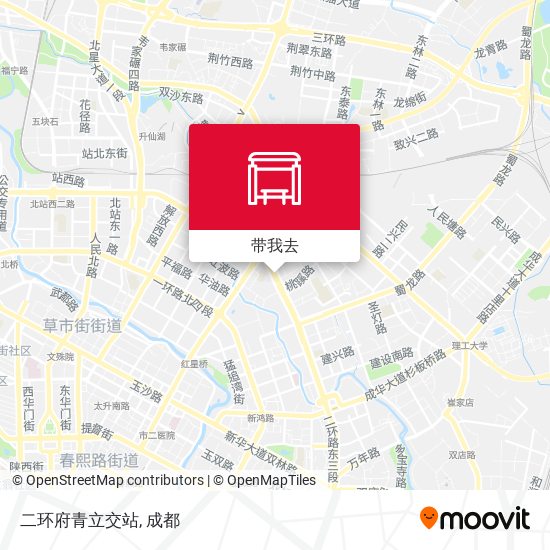 二环府青立交站地图