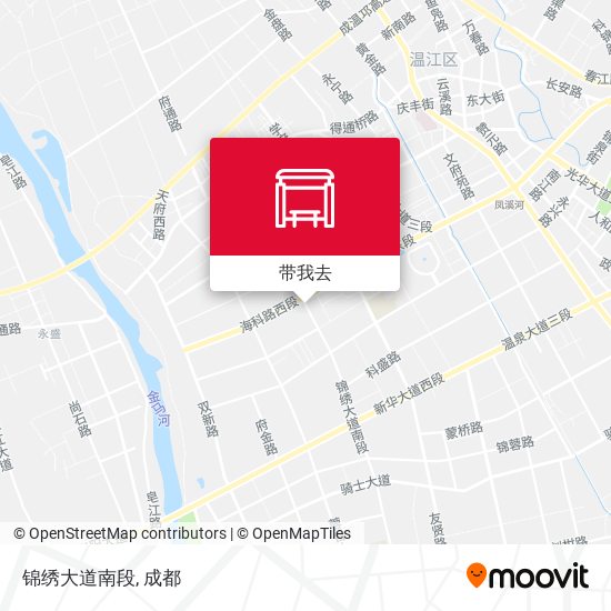 锦绣大道南段地图