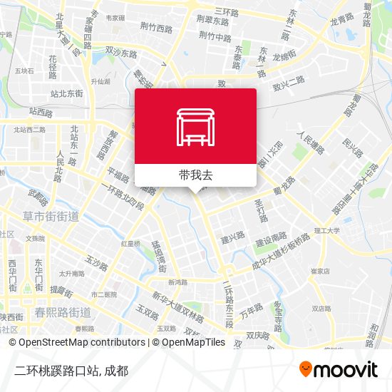 二环桃蹊路口站地图