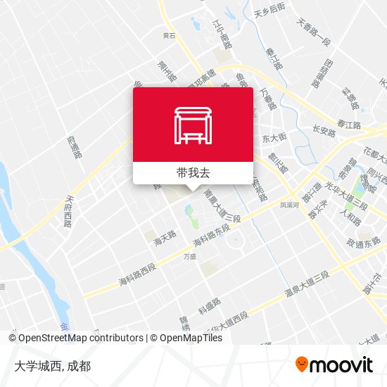 大学城西地图