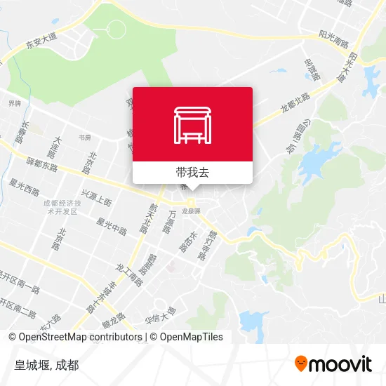 皇城堰地图
