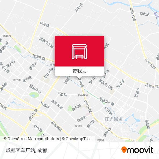 成都客车厂站地图