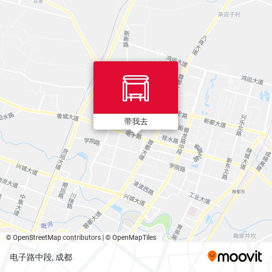 电子路中段地图