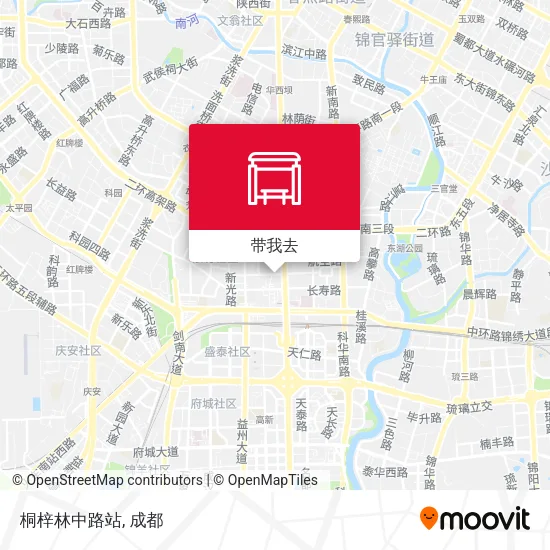 桐梓林中路站地图