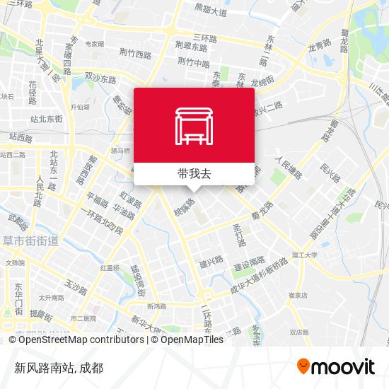 新风路南站地图