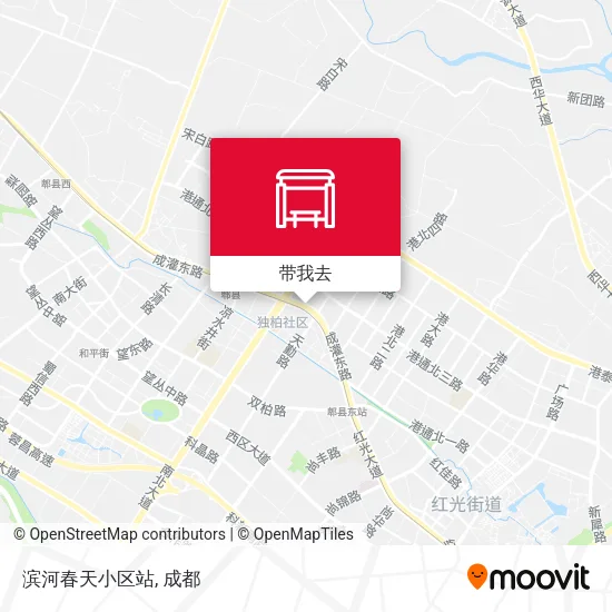 滨河春天小区站地图