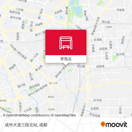 成华大道三段北站地图