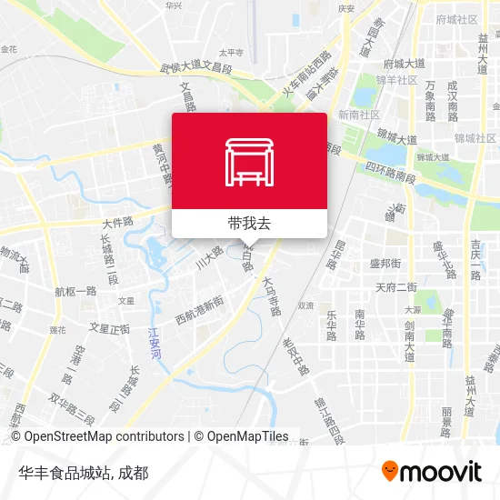 华丰食品城站地图