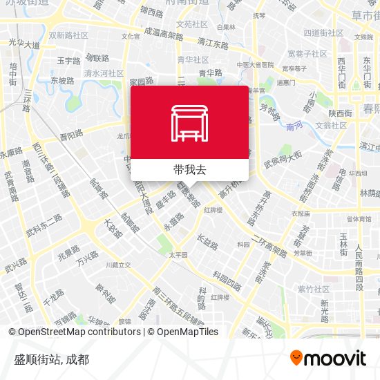盛顺街站地图