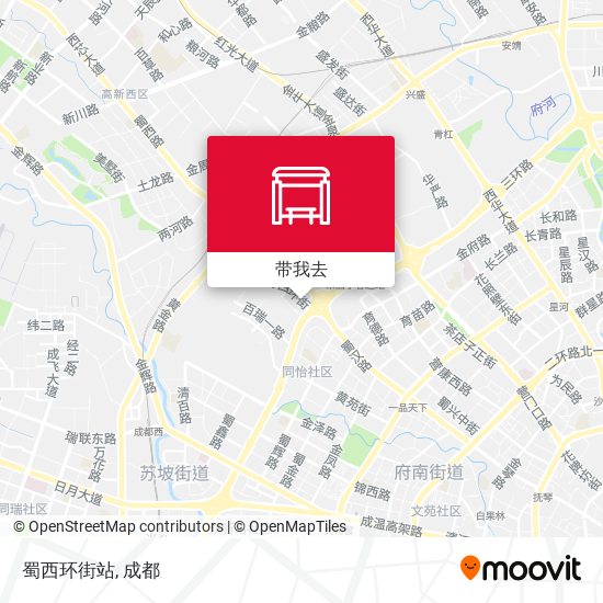 蜀西环街站地图