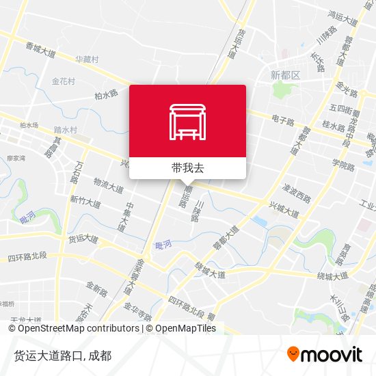 货运大道路口地图