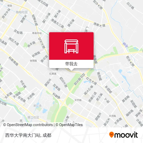 西华大学南大门站地图