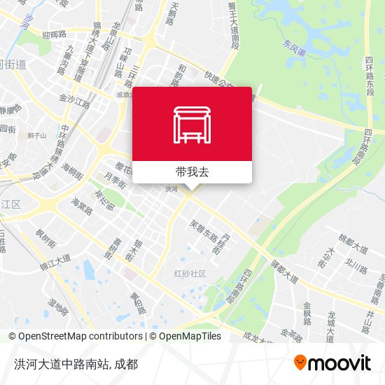 洪河大道中路南站地图