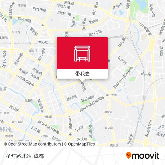 圣灯路北站地图