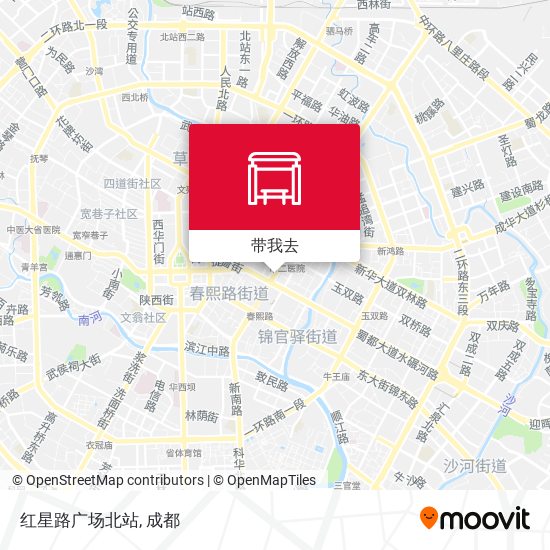 红星路广场北站地图
